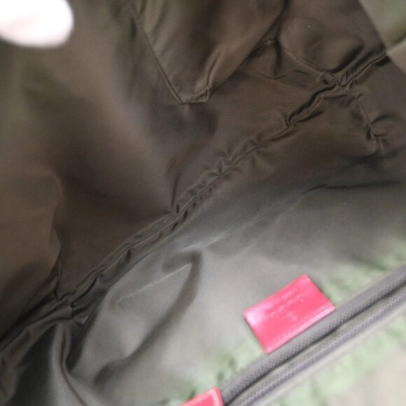 GUCCI Logo GG Pattern Sherry Shoulder Bag Canvas Leather Brown Red Italy 76KA943 - Picture 15 of 16